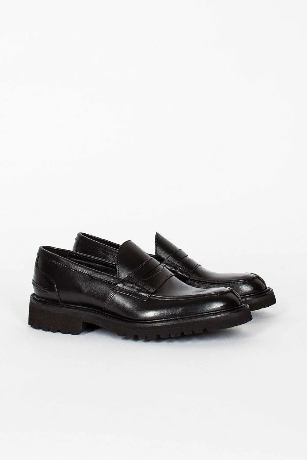 Tricker’s Eva Penny Loafer Black| Shoes