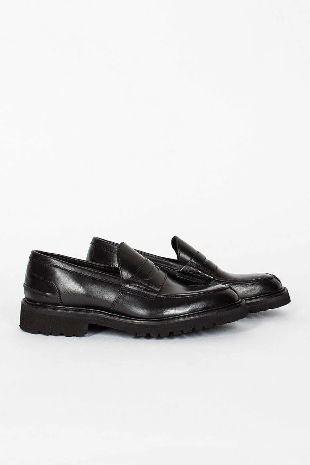Tricker’s Eva Penny Loafer Black| Shoes