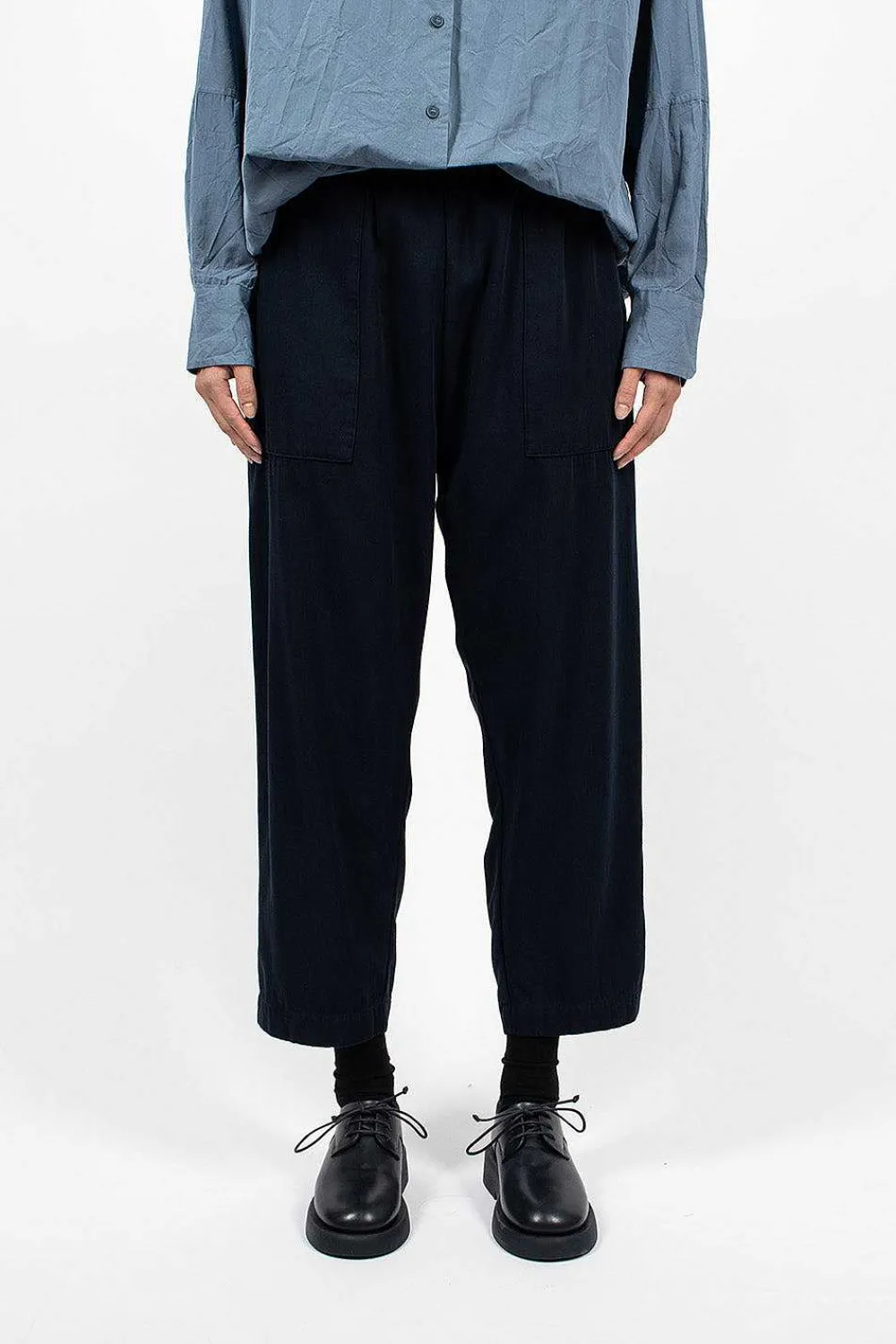 Casey Casey Fabi Militaire Pant Dark Navy| Trousers