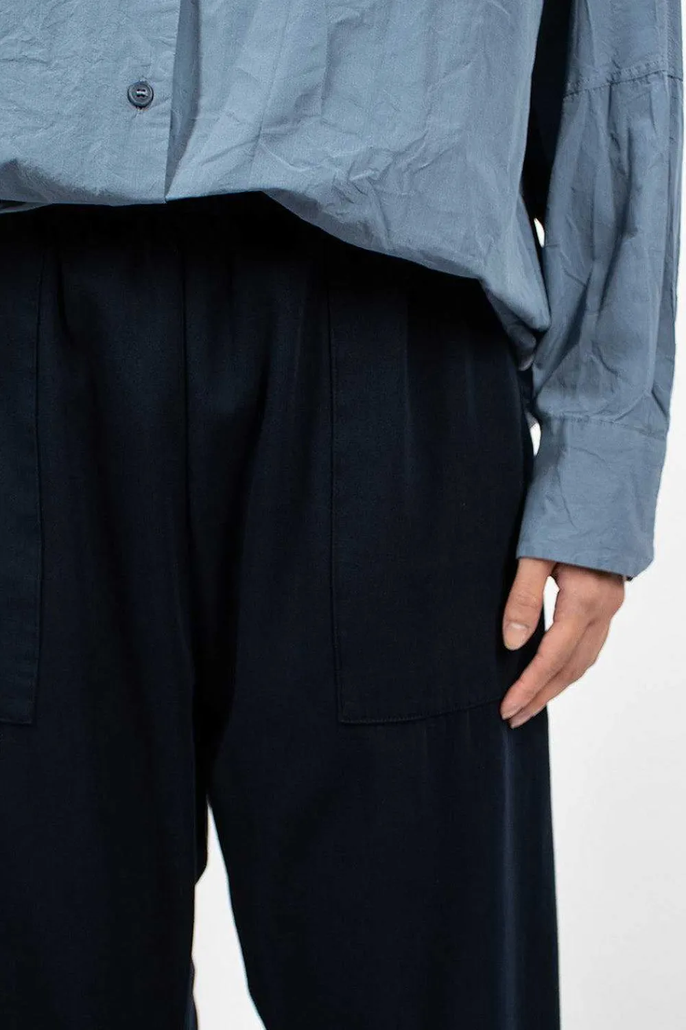 Casey Casey Fabi Militaire Pant Dark Navy| Trousers