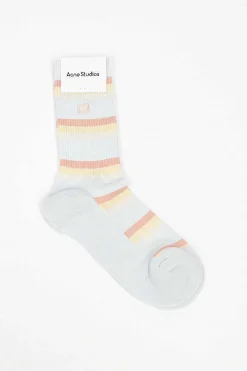 Acne Studios Face Socks Blue/Multi| Tights & Socks