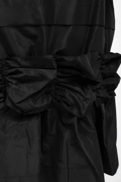 Simone Rocha Fishtail Skirt Gathered Ribbon Black| Skirts