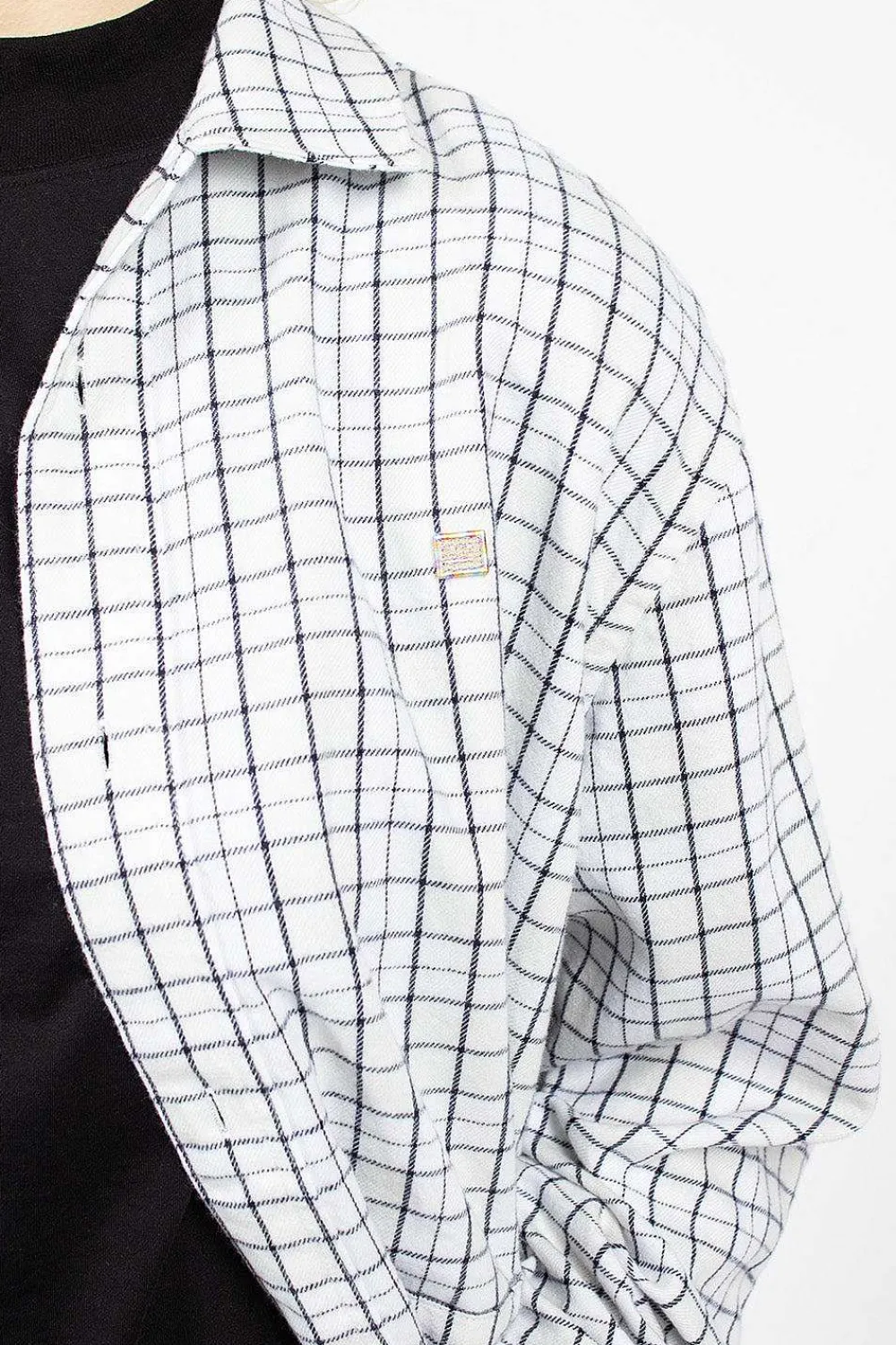 Acne Studios Flannel Overshirt White/Black| Shirts