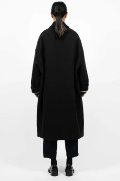 Dries Van Noten Flap Pocket Coat Black| Outerwear