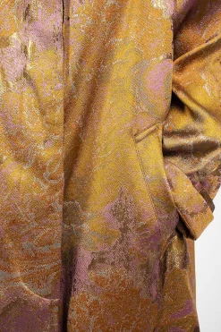 Dries Van Noten Floral Tapestry Coat Old Rose| Outerwear
