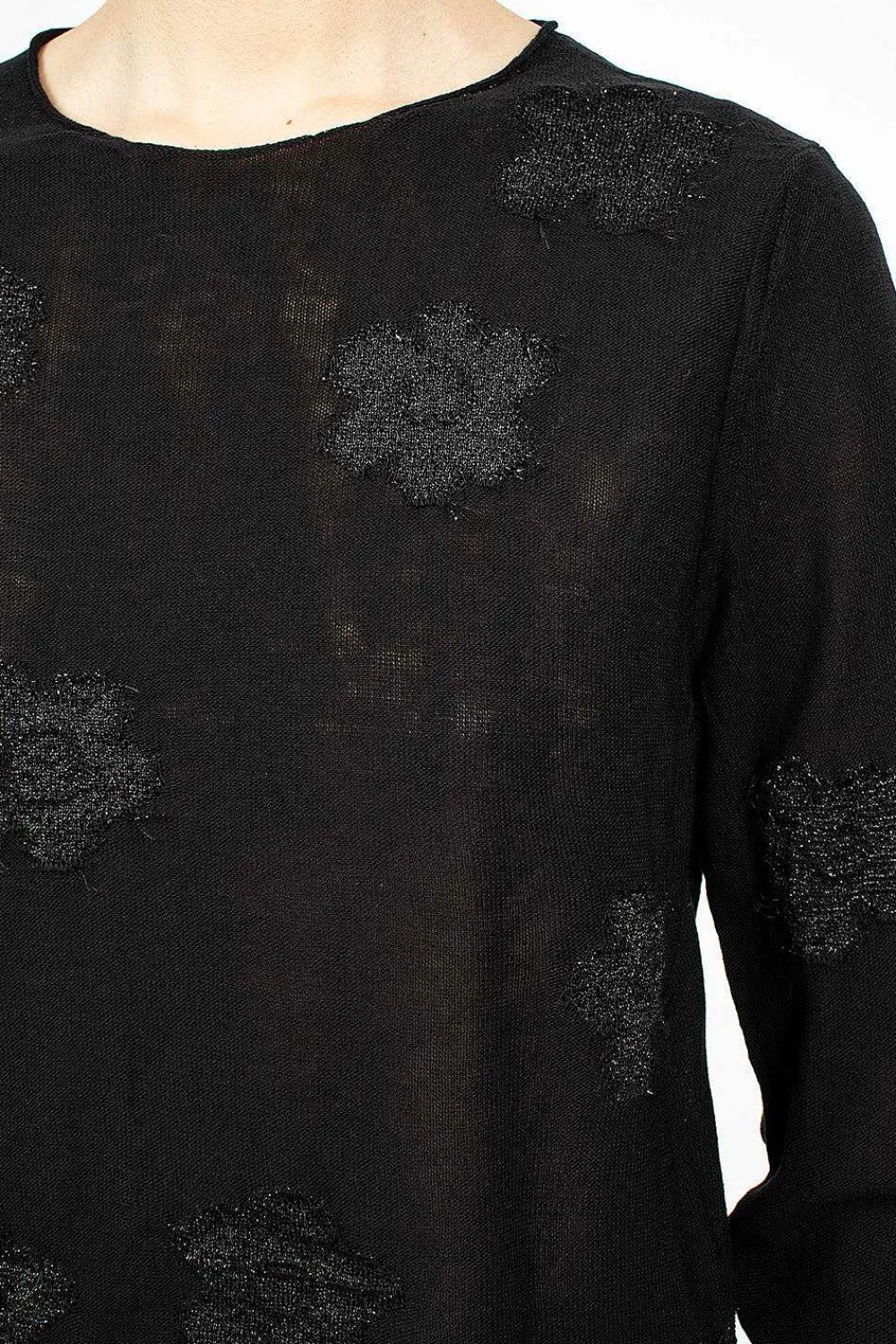Comme Des Garçons Comme Des Garçons Flower Knit Black| Knitwear