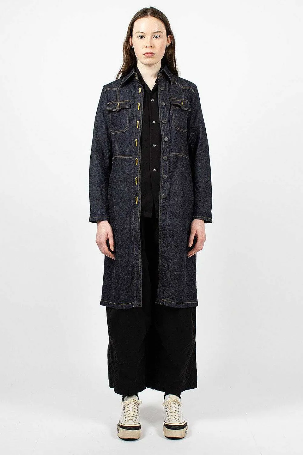 Needles F.P. Coat 10.5Oz Denim| Outerwear