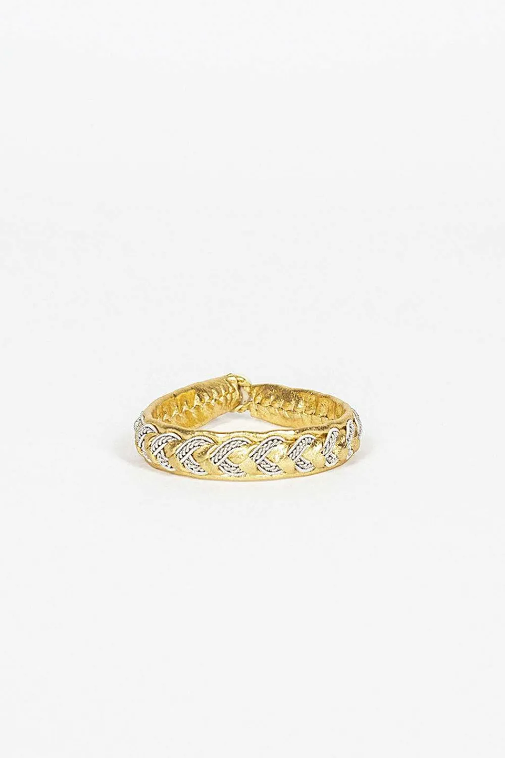 Maria Rudman Gold Embroidered B Bracelet 6| Bracelets