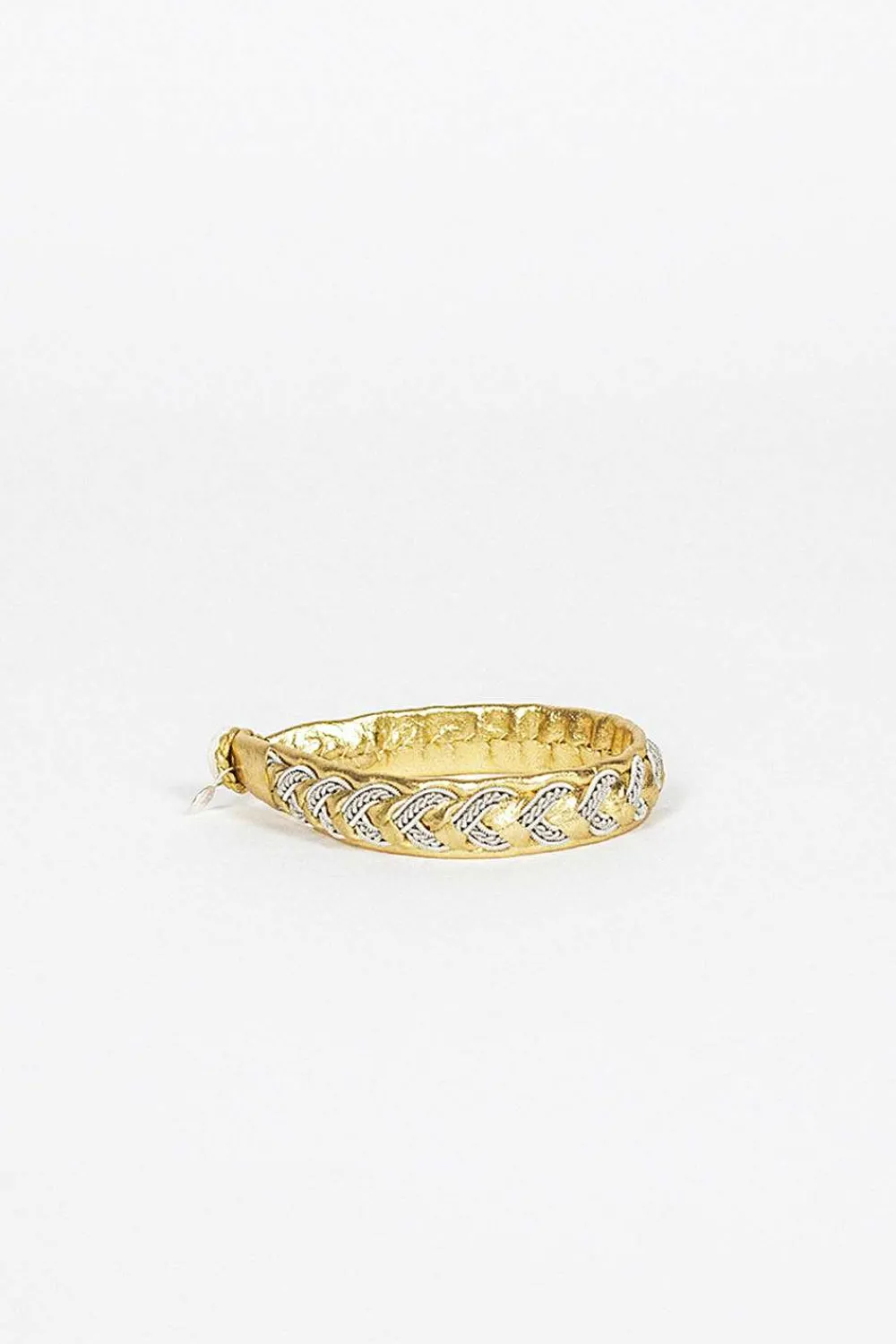 Maria Rudman Gold Embroidered B Bracelet 6| Bracelets