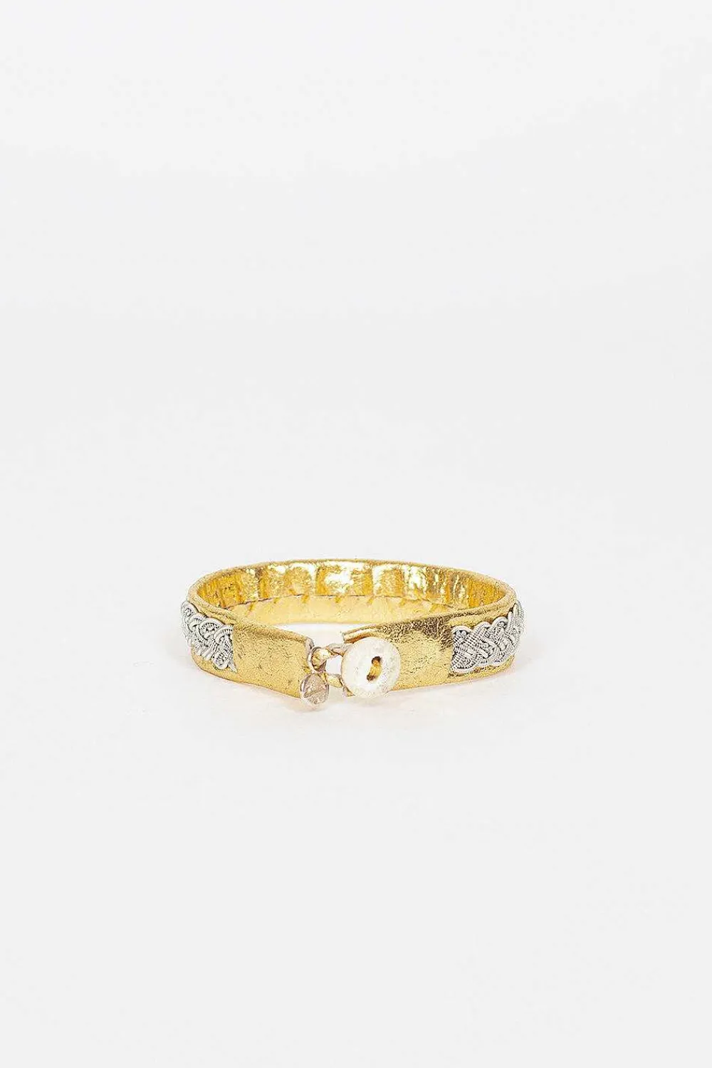 Maria Rudman Gold Hide B Bracelet 1| Bracelets