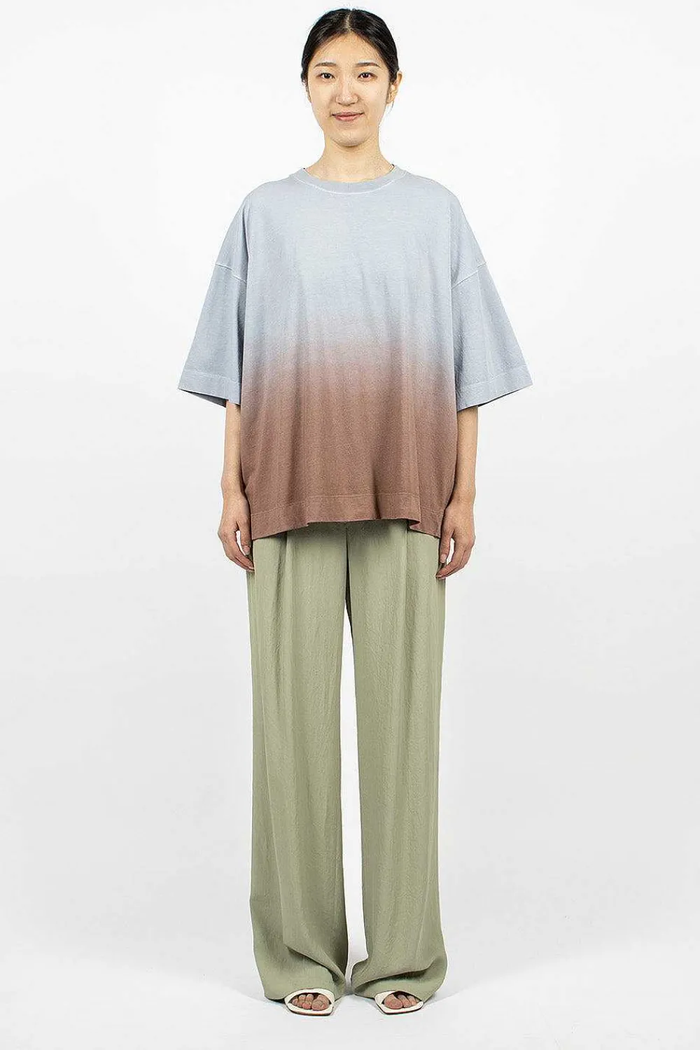 Dries Van Noten Gradient T-Shirt Light Blue| Tops