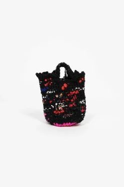 Daniela Gregis Hand Crochet Acustica Bag Black| Bags