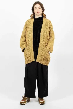 VISVIM Hand Knit Kimono Cardigan Beige| Outerwear