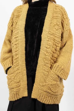 VISVIM Hand Knit Kimono Cardigan Beige| Outerwear