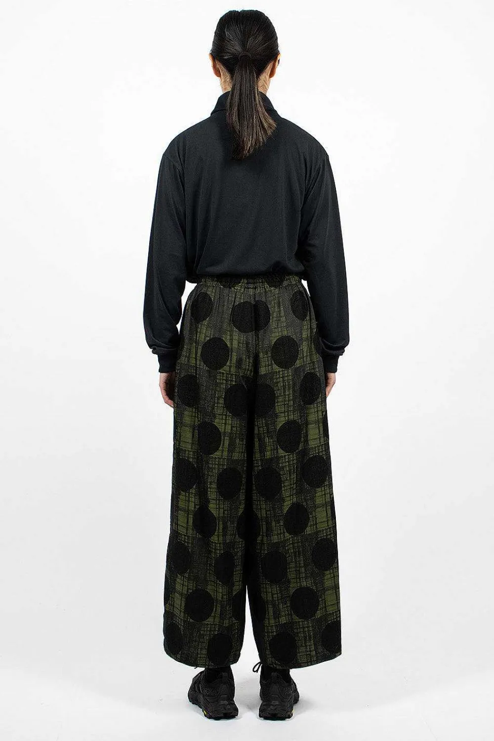 Needles H.D.P. Pant Plaid/Polka Dot Green| Trousers