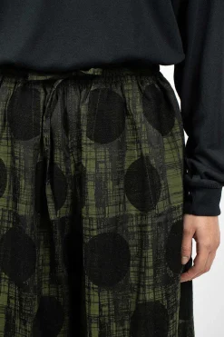 Needles H.D.P. Pant Plaid/Polka Dot Green| Trousers