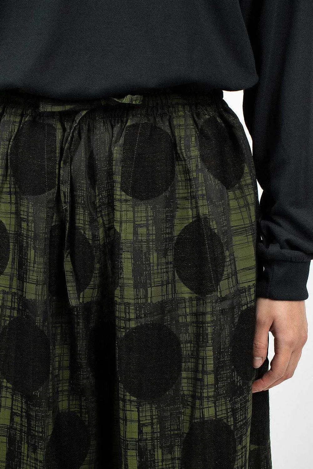 Needles H.D.P. Pant Plaid/Polka Dot Green| Trousers