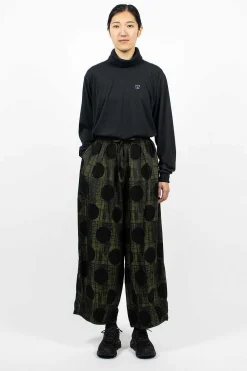 Needles H.D.P. Pant Plaid/Polka Dot Green| Trousers