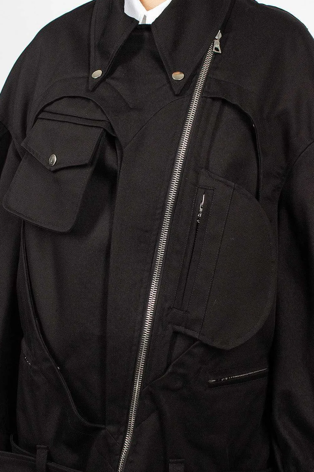 Simone Rocha Heart Biker Jacket Black| Outerwear