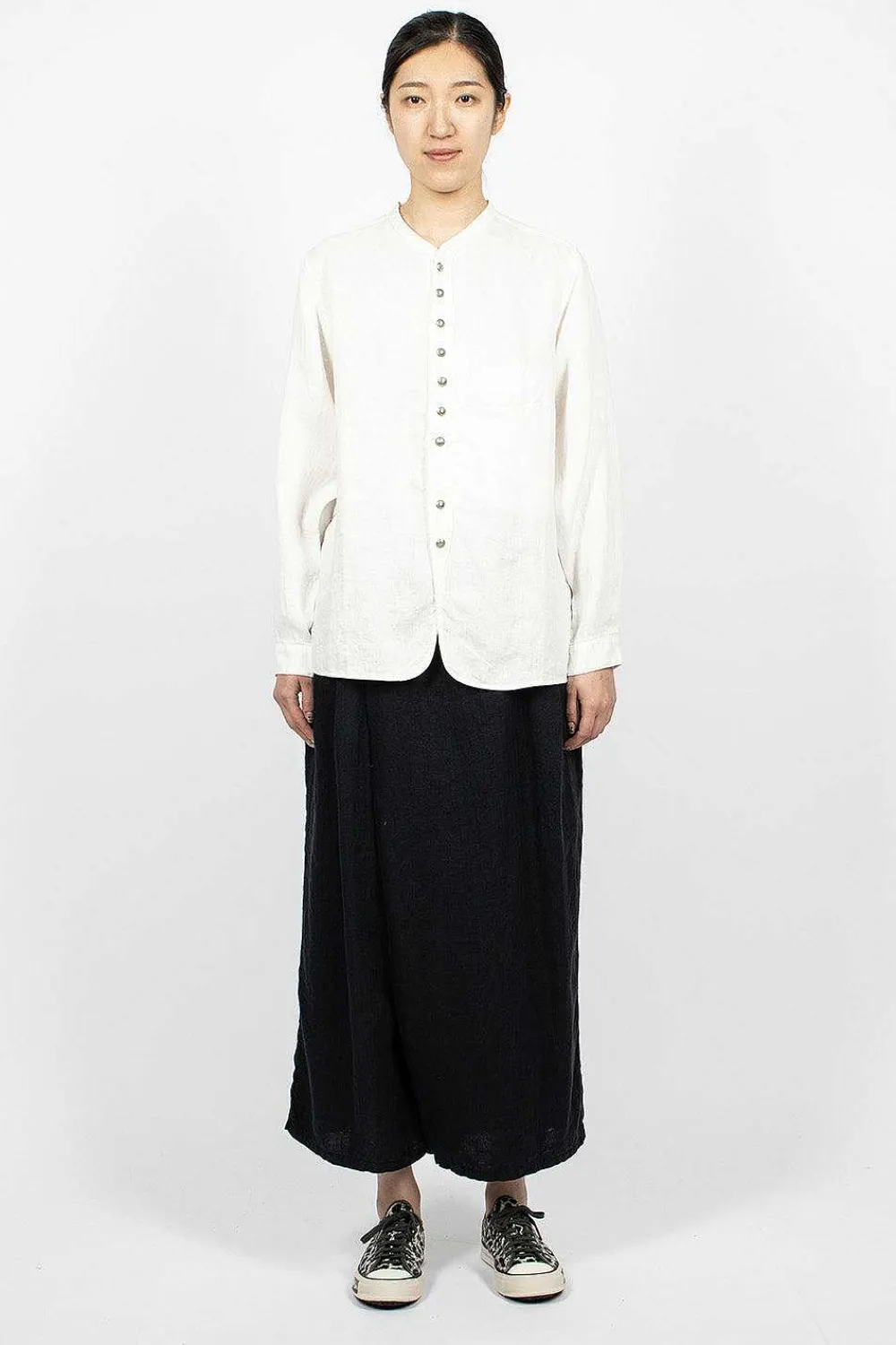 Kapital Herringbone Penny Shirt White| Shirts