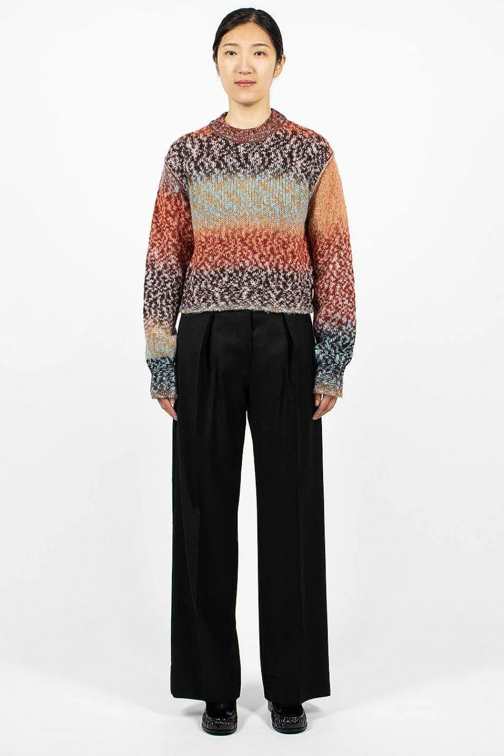 Acne Studios Herringbone Relaxed Trouser Black| Trousers