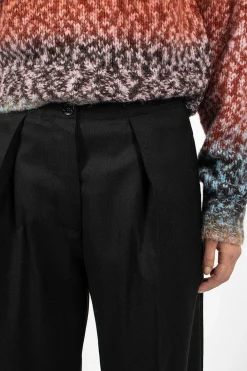 Acne Studios Herringbone Relaxed Trouser Black| Trousers