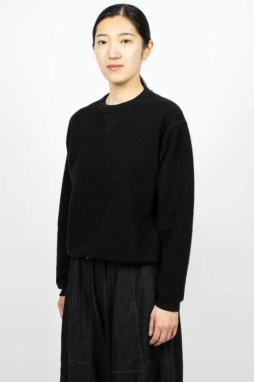 Sunray Hina Crew Neck Sweatshirt Anthracite| Tops