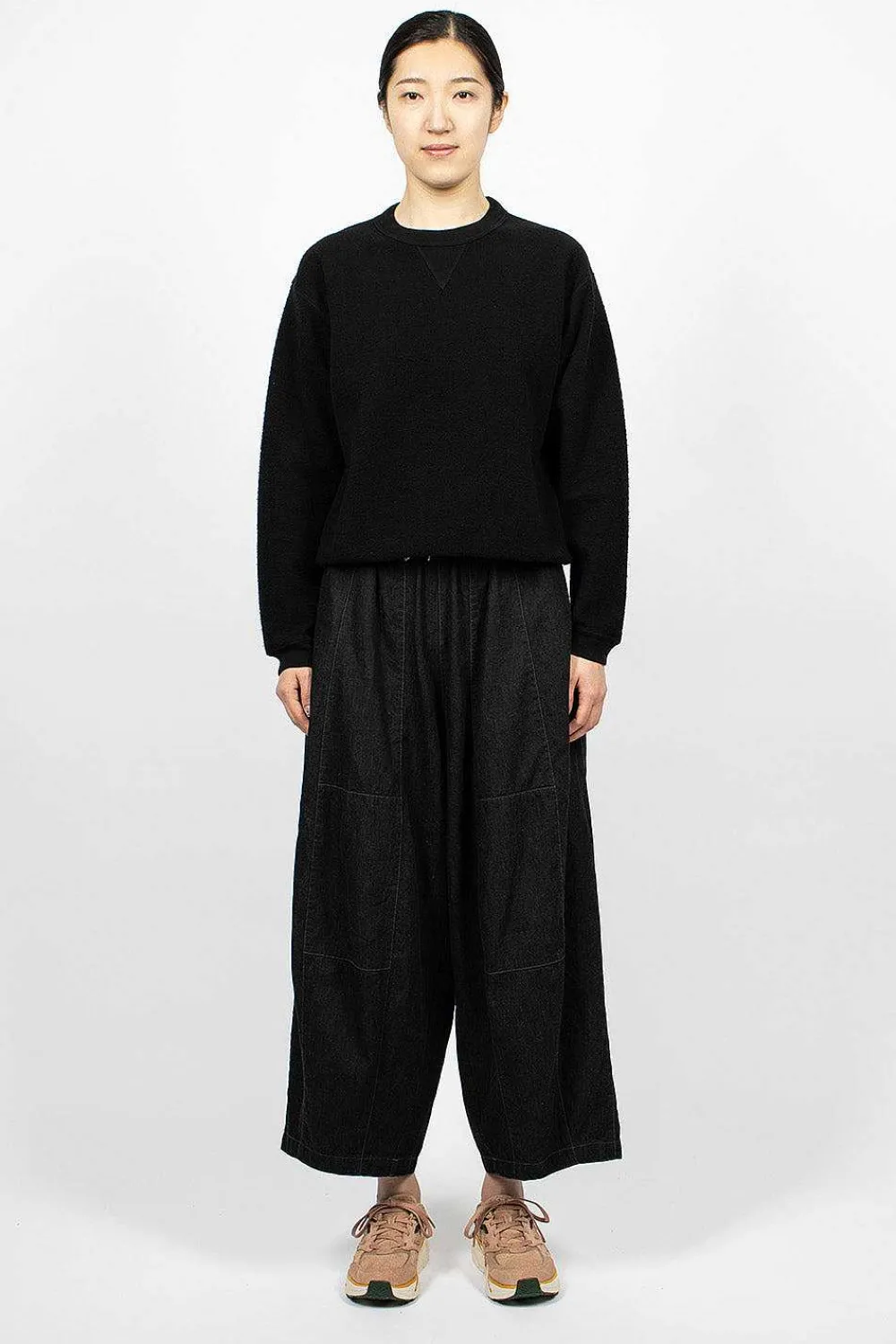 Sunray Hina Crew Neck Sweatshirt Anthracite| Tops