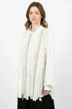 Kapital Hobo Patchwork Dress Shirt White| Shirts