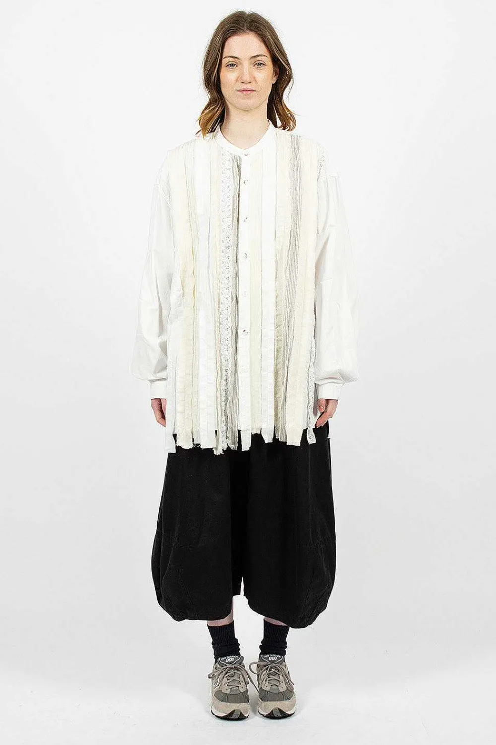 Kapital Hobo Patchwork Dress Shirt White| Shirts
