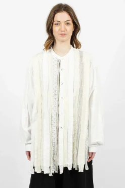 Kapital Hobo Patchwork Dress Shirt White| Shirts