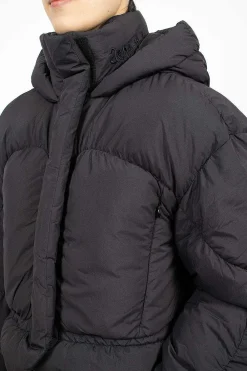 Acne Studios Hooded Puffer Jacket Black| Outerwear