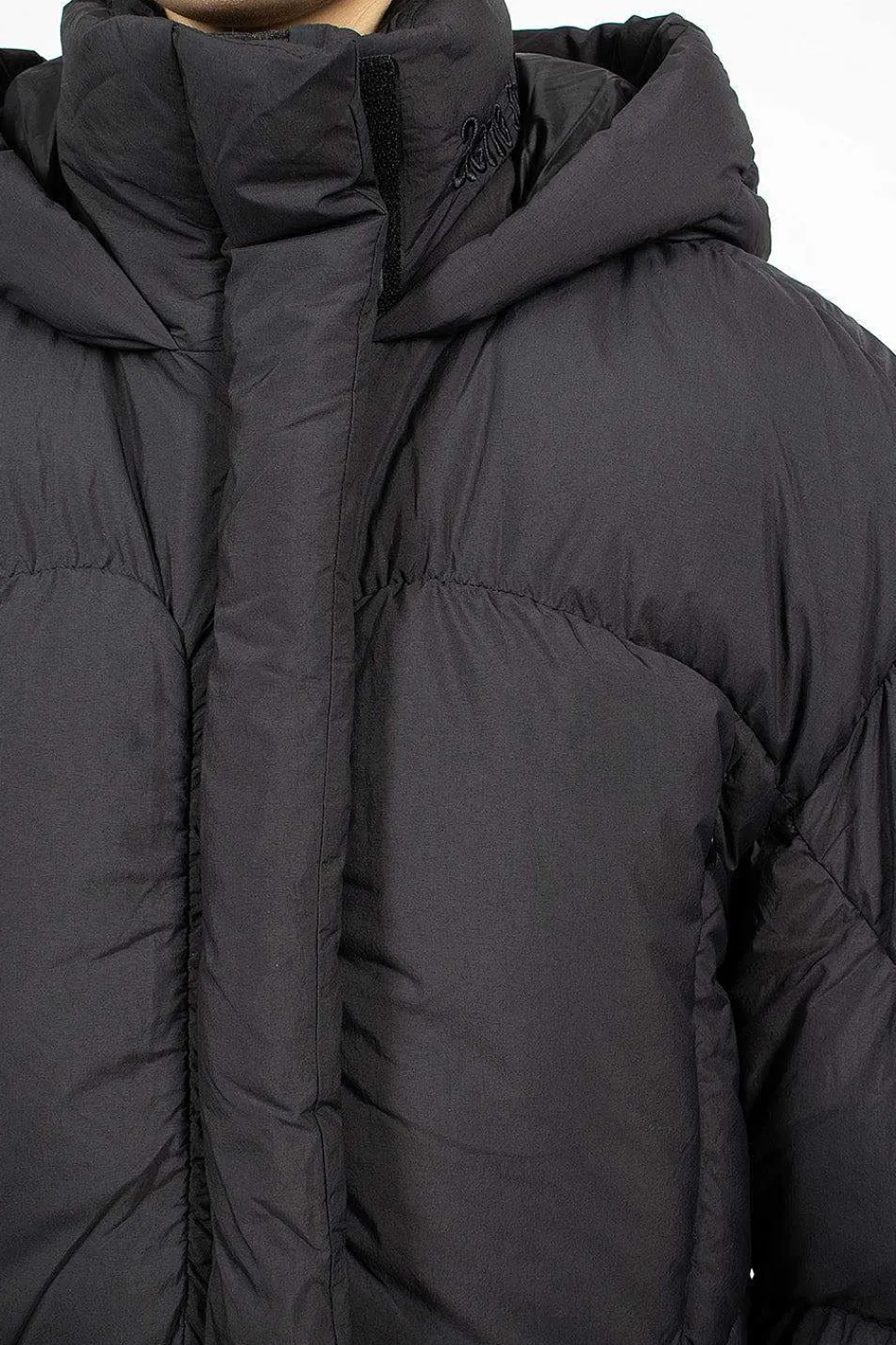 Acne Studios Hooded Puffer Jacket Black| Outerwear