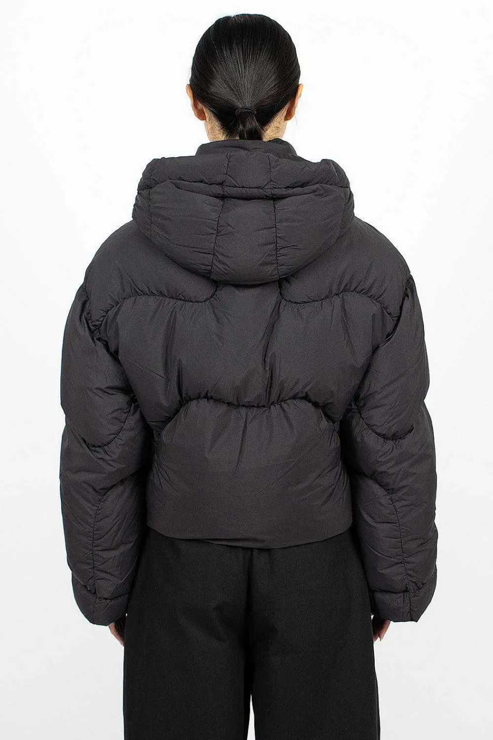 Acne Studios Hooded Puffer Jacket Black| Outerwear