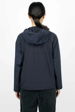 and wander Hybrid Pocket Hoodie Navy| Tops