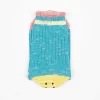 Kapital Ivy Rainbowy Happy Heel Socks Sax/Pink| Tights & Socks