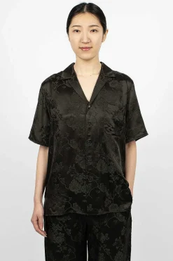 6397 Jacquard Camp Shirt Dark Slate| Shirts