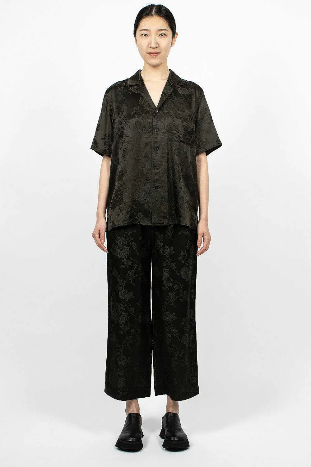 6397 Jacquard Pull On Pant Dark Slate| Trousers