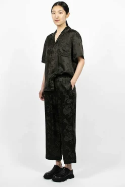 6397 Jacquard Pull On Pant Dark Slate| Trousers