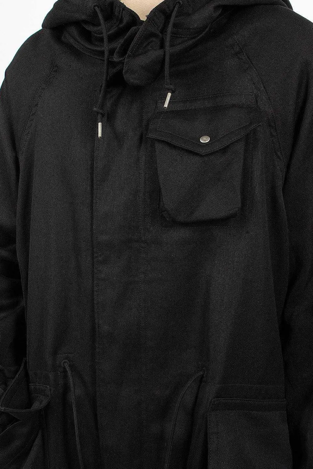 VISVIM Jane Fishtail Parka Black| Outerwear