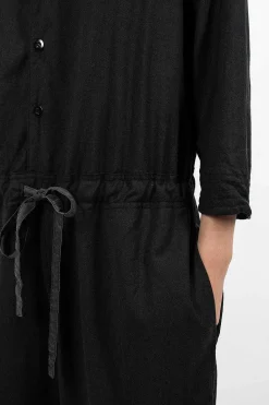 Chez Vidalenc Jumpy Wool Marl Black| Trousers