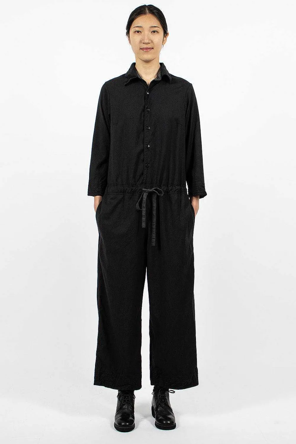 Chez Vidalenc Jumpy Wool Marl Black| Trousers