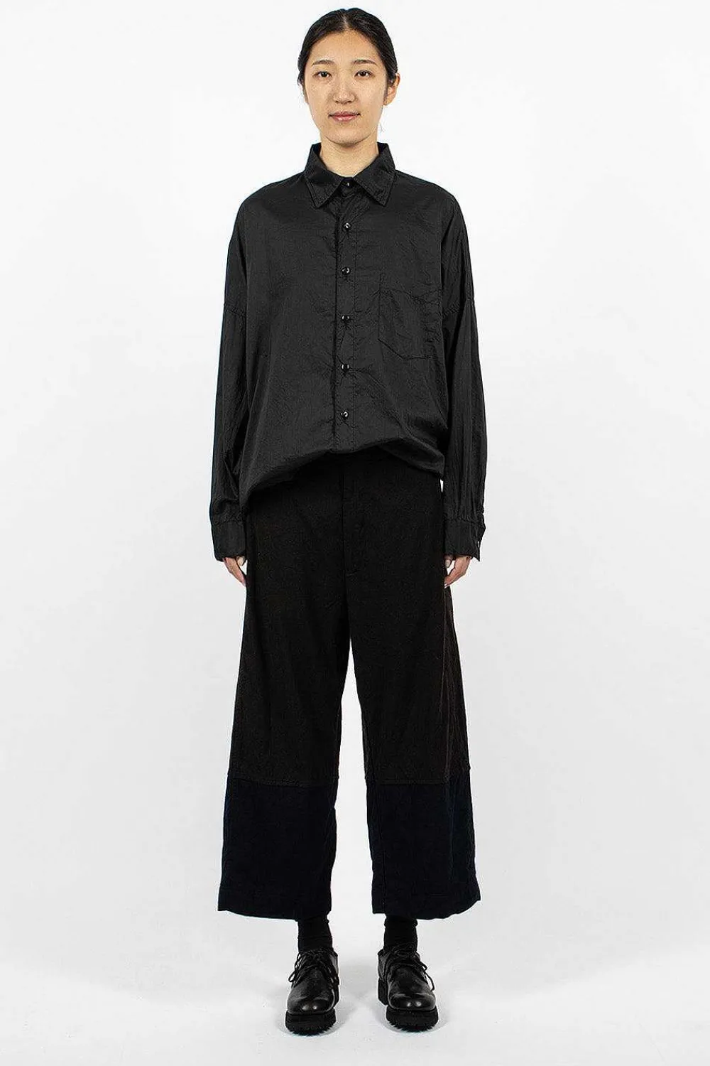 Chez Vidalenc Kati Pants L90 Wool Marl| Trousers