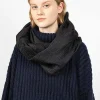 VISVIM Khata Silk/Cashmere Cowl Black| Scarves & Gloves