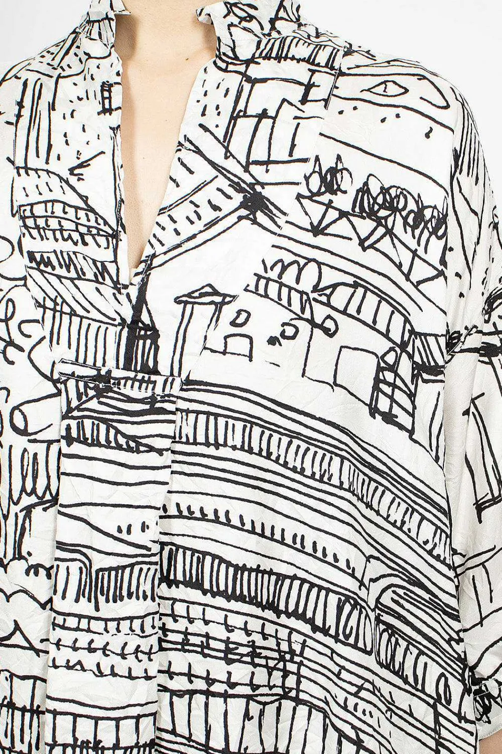 Daniela Gregis Kora Shirt Village Drawing| Tops