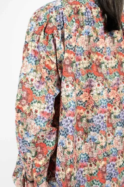 Daniela Gregis Kora Washed Shirt Pink Flowers| Tops