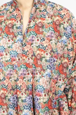 Daniela Gregis Kora Washed Shirt Pink Flowers| Tops