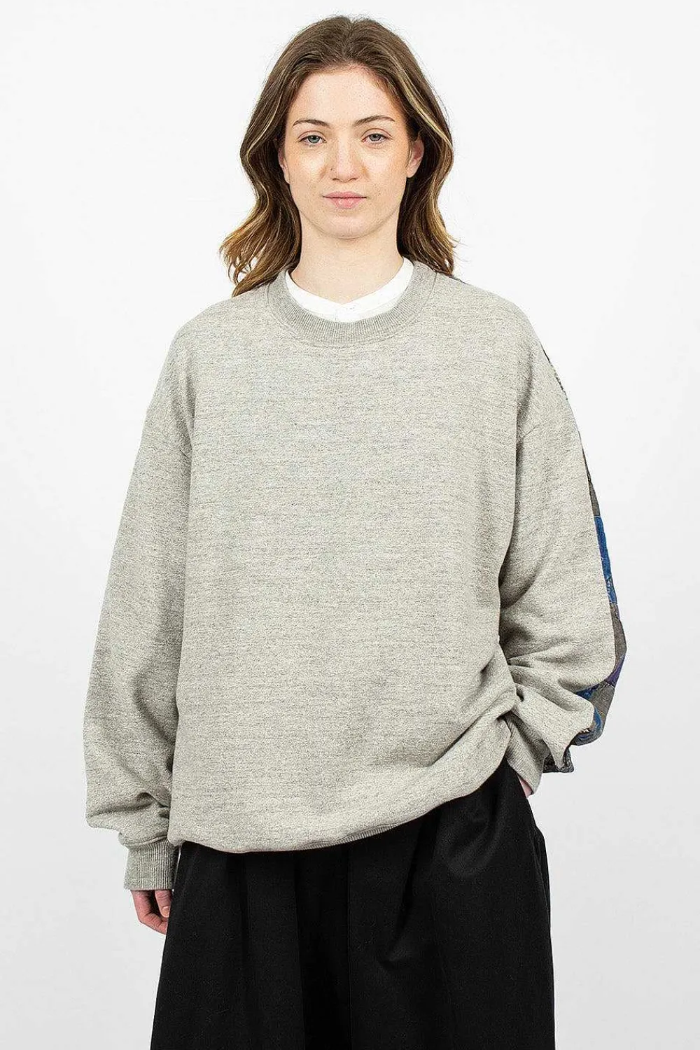 Kapital Kountry Patchwork Sweatshirt Grey| Tops