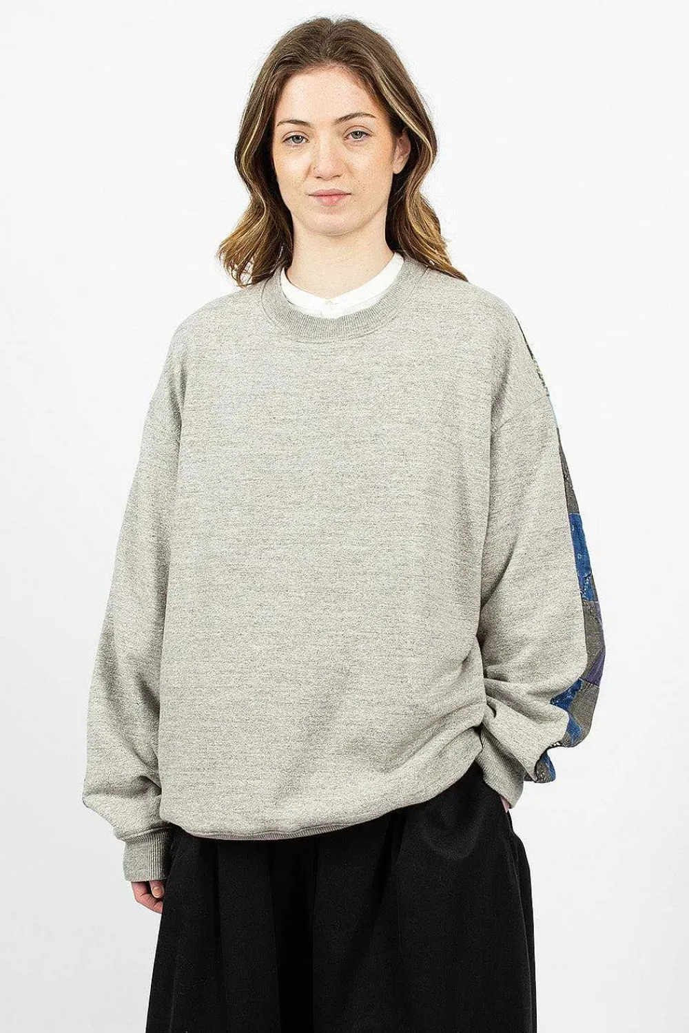 Kapital Kountry Patchwork Sweatshirt Grey| Tops