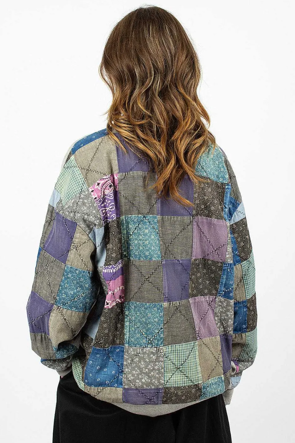 Kapital Kountry Patchwork Sweatshirt Grey| Tops